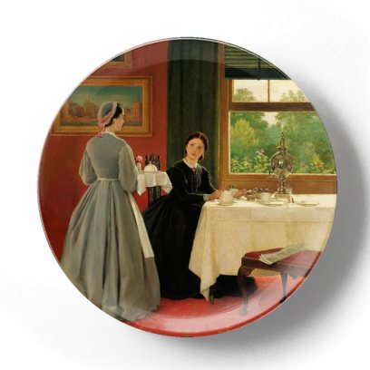 Декоративная тарелка Джордж Данлоп Лесли Полуденный чай