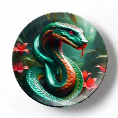 Зеленый змей и лилии