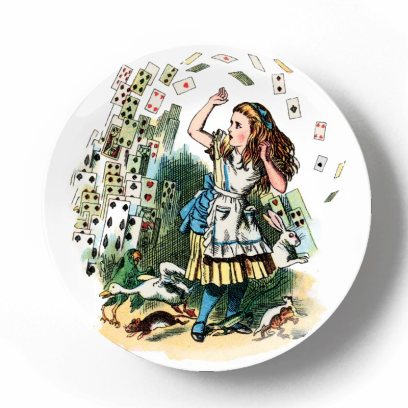 Декоративная тарелка Льюис Кэролл Алиса и карты