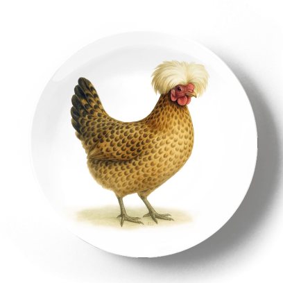 Декоративная тарелка Жан Габриэль Ги Павловская лохматая курица