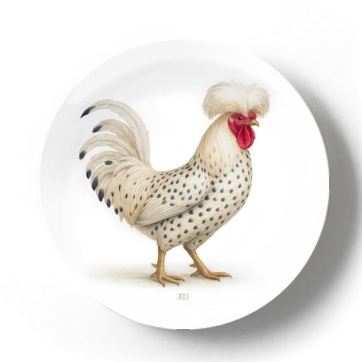 Декоративная тарелка Жан Габриэль Ги Павловский белый петух
