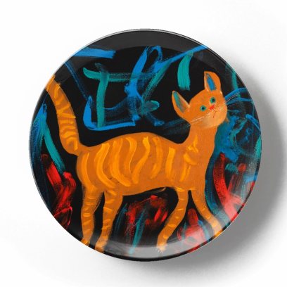 Декоративная тарелка Грег Ван Дайк Любопытная кошка