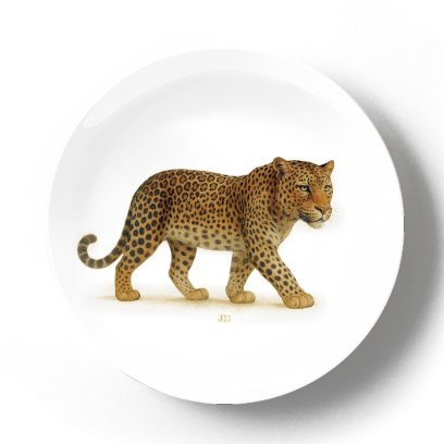 Декоративная тарелка Жан Габриэль Ги Леопард идет