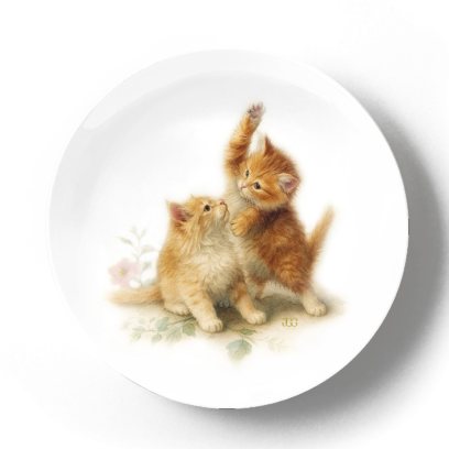 Декоративная тарелка Жан Габриэль Ги Котята дерутся