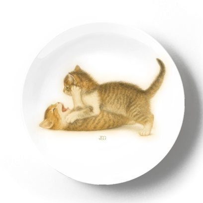 Декоративная тарелка Жан Габриэль Ги Котята играют