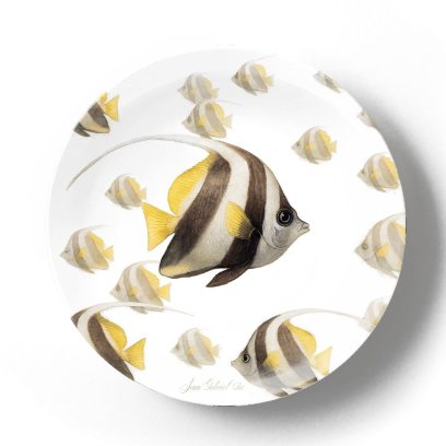 Декоративная тарелка Жан Габриэль Ги Бабочки