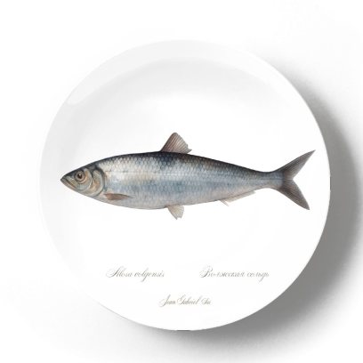Декоративная тарелка Жан Габриэль Ги Волжская сельдь
