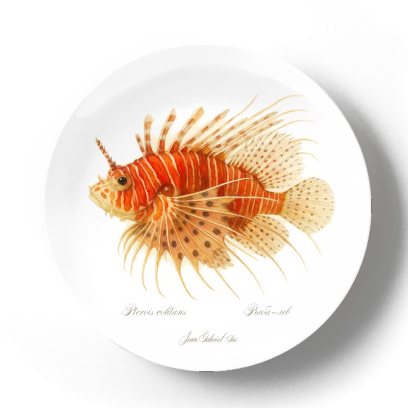 Декоративная тарелка Жан Габриэль Ги Рыба Лев