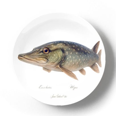 Декоративная тарелка Жан Габриэль Ги Щука