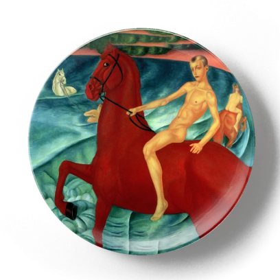 Декоративная тарелка Кузьма Петров-Водкин Купание красного коня
