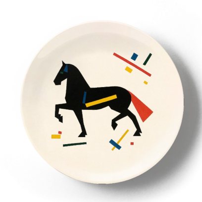 Декоративная тарелка Жан Габриэль Ги Черный конь