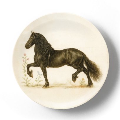 Декоративная тарелка Жан Габриэль Ги Фризская лошадь