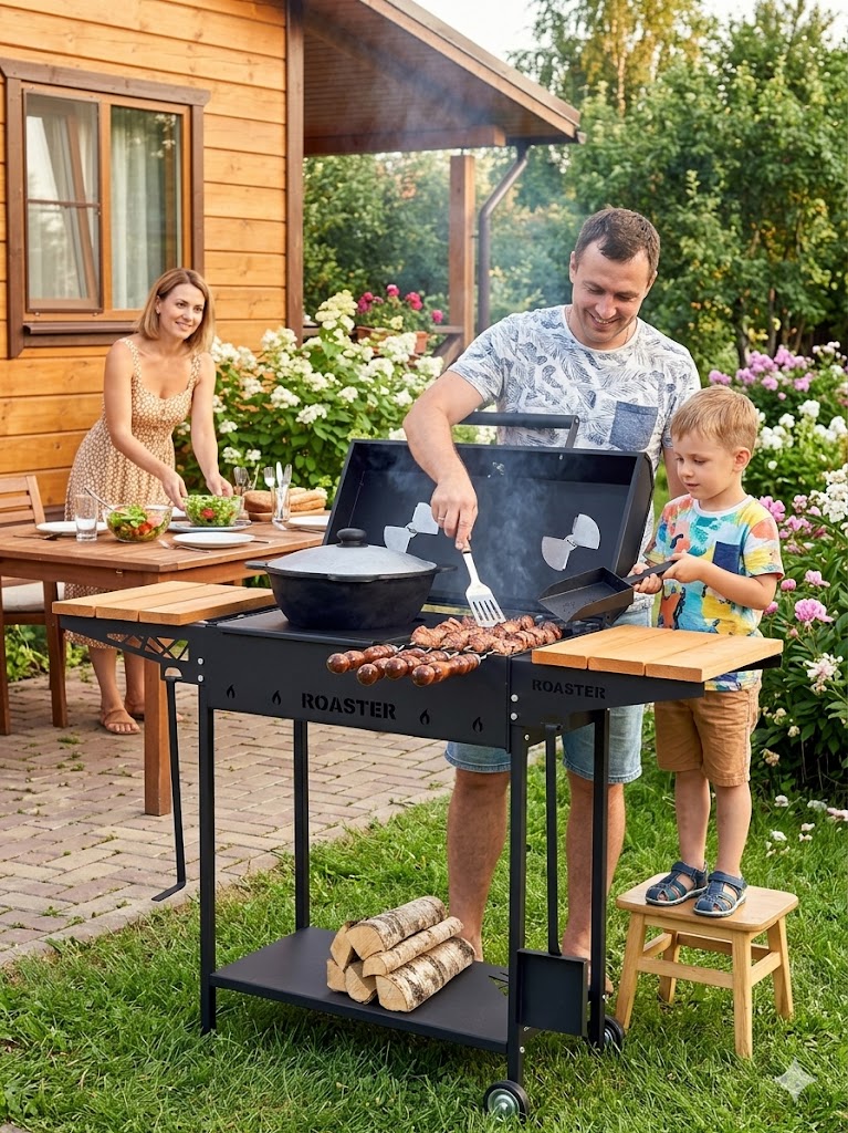 Гриль мангал ROASTER МК-3-4Д