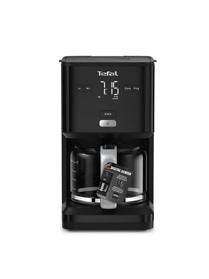 Кофеварка капельная Tefal Smart&Light CM600810, черная