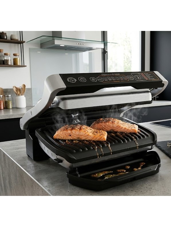 Гриль электрический Tefal Optigrill+ Initial 6 автопрограмм, со съемными панелями, GC706D34