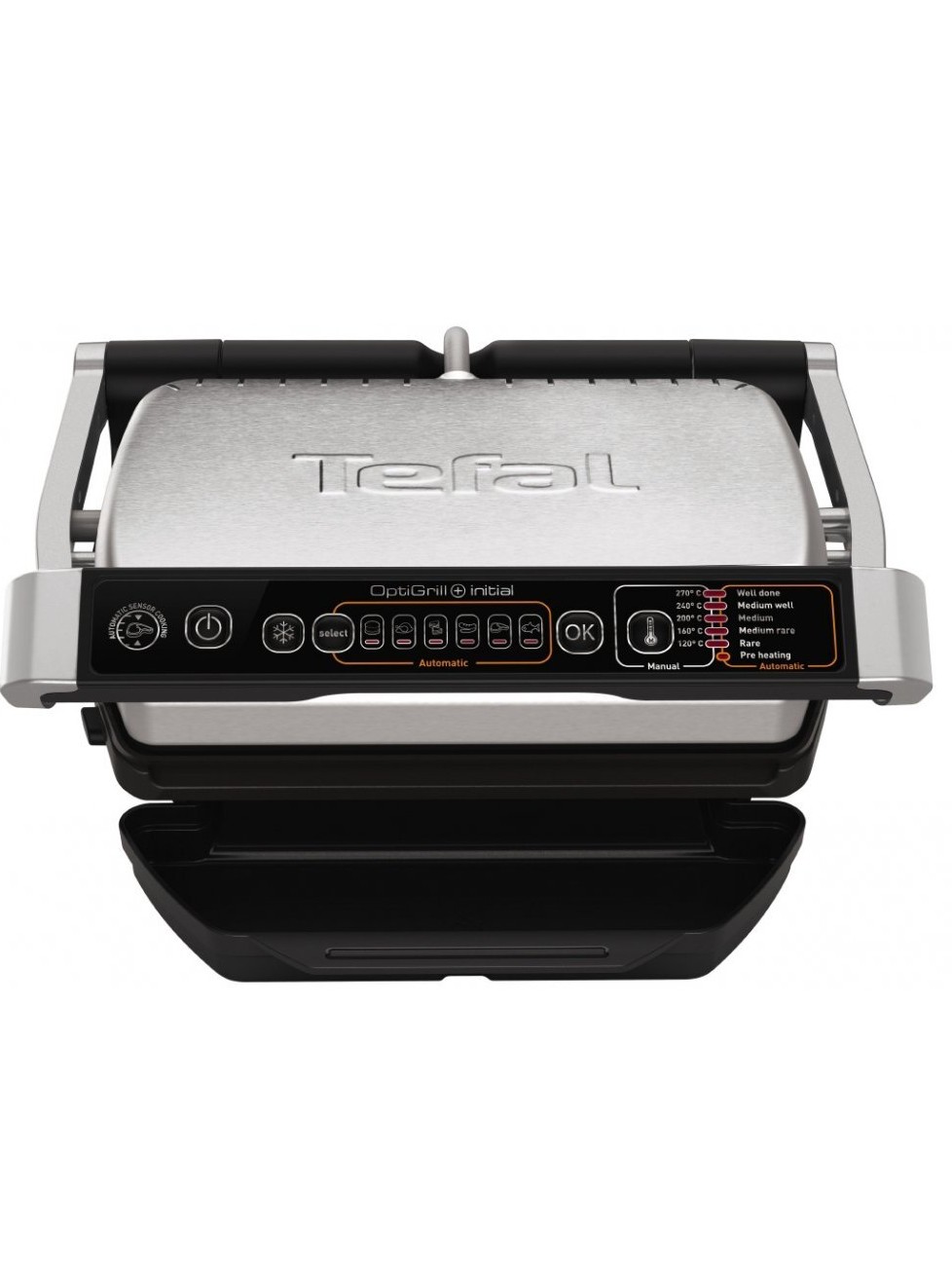 Гриль электрический Tefal Optigrill+ Initial 6 автопрограмм, со съемными панелями, GC706D34