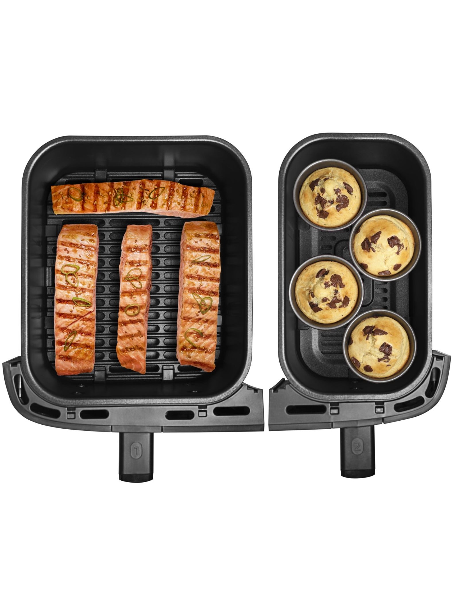 Аэрогриль Tefal 8 автопрограмм, 2 чаши, EasyFry&Grill, EY905D10