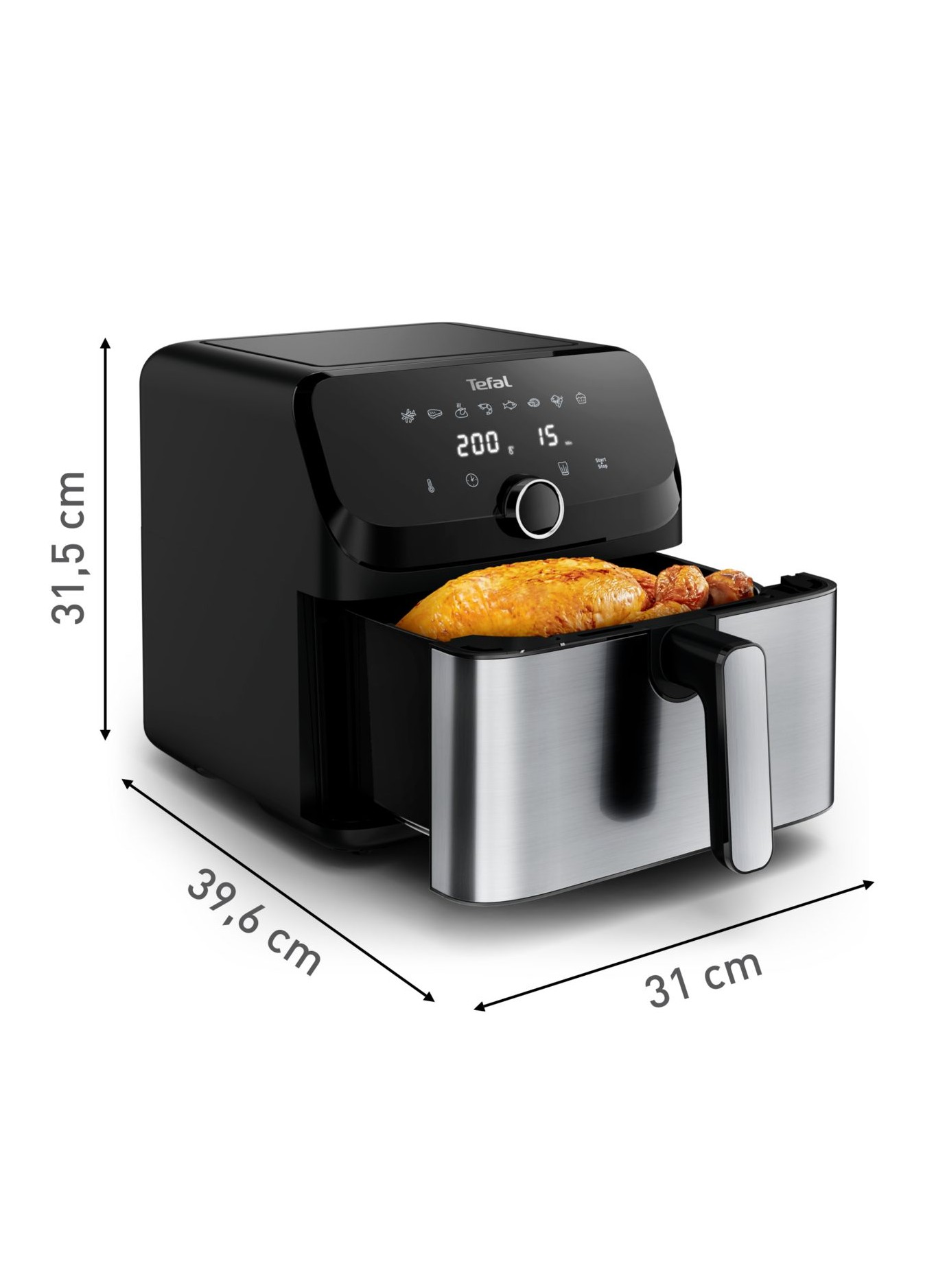 Аэрогриль Tefal Easy Fry Mega EY855D10 7,5 л, 8 автопрограмм