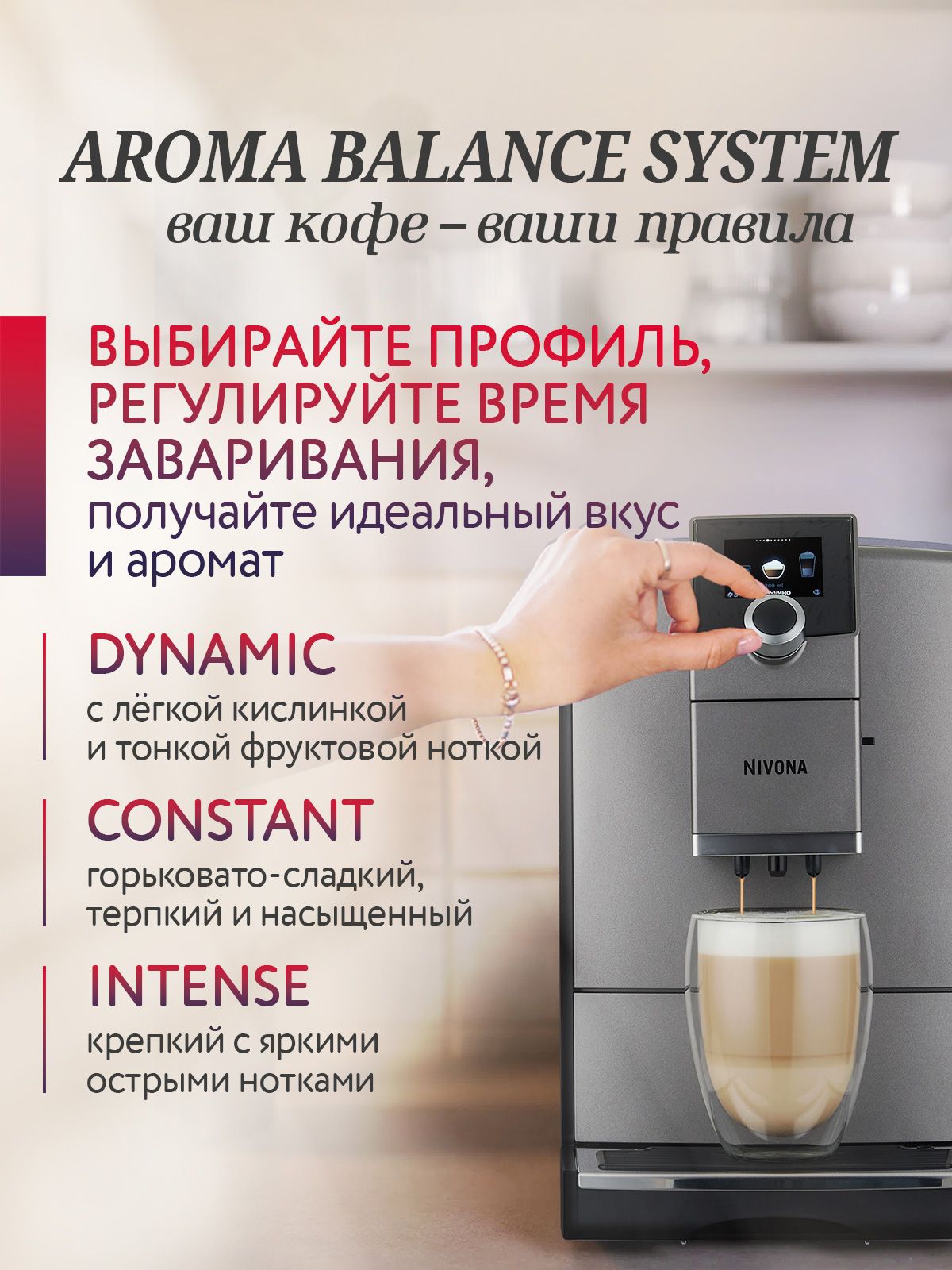 Автоматическая кофемашина зерновая с капучинатором Nivona CafeRomatica NICR 795