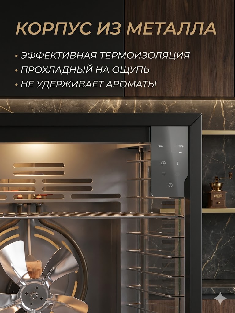 Сушилка для овощей и фруктов Libhof FDA-10 10 автопрограмм на 25 л