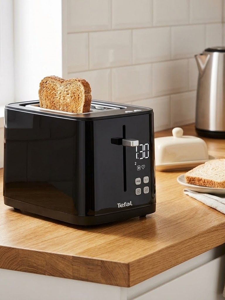 Тостер для хлеба Tefal Smart&Light TT640810, с 7 уровнями подогрева