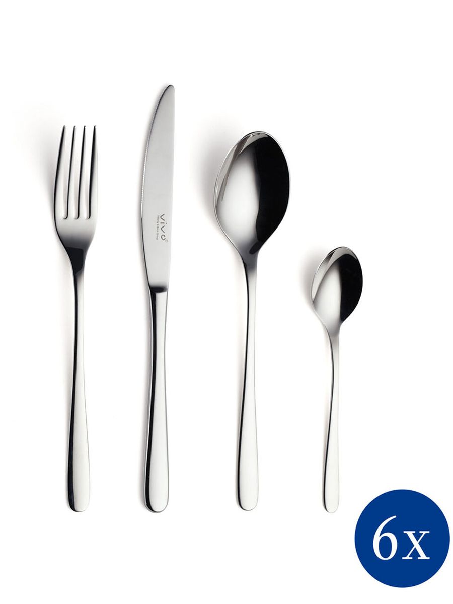 Набор столовых приборов Villeroy & Boch VIVO, 6 персон Набор из 24 предметов. Villeroy & Boch Group