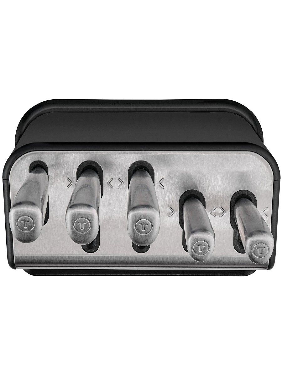 Набор ножей кухонных на подставке Tefal EverSharp K2976S04 Набор из 6 предметов. Нержавеющая сталь