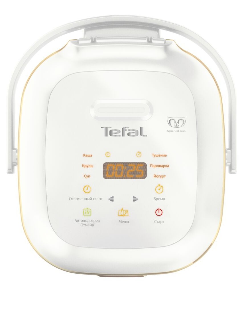 Мультиварка Tefal Mini RK601132 2 л, со сферической чашей, 7 автоматических программ.