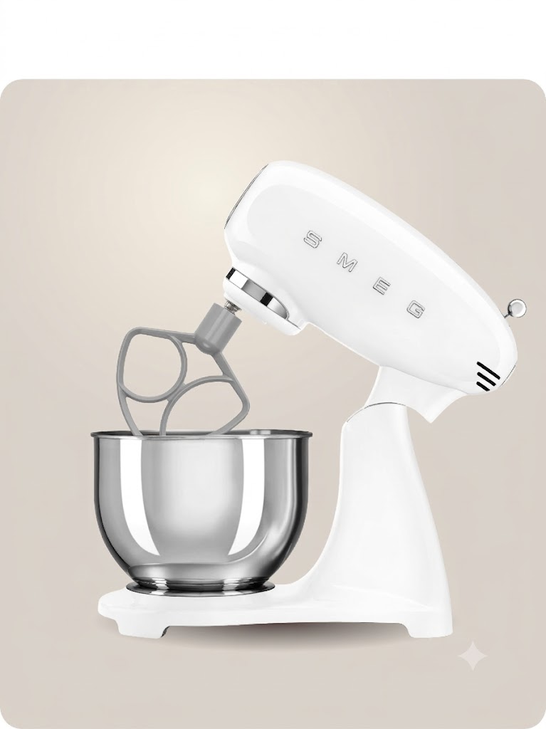 Планетарный миксер SMEG SMF05WHEU Цвет белый глянцевый