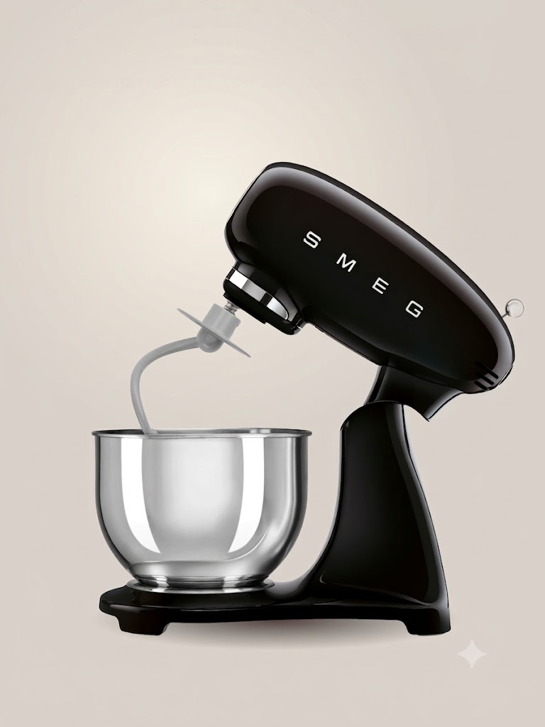 Планетарный миксер SMEG SMF05BLEU Цвет чёрный глянцевый