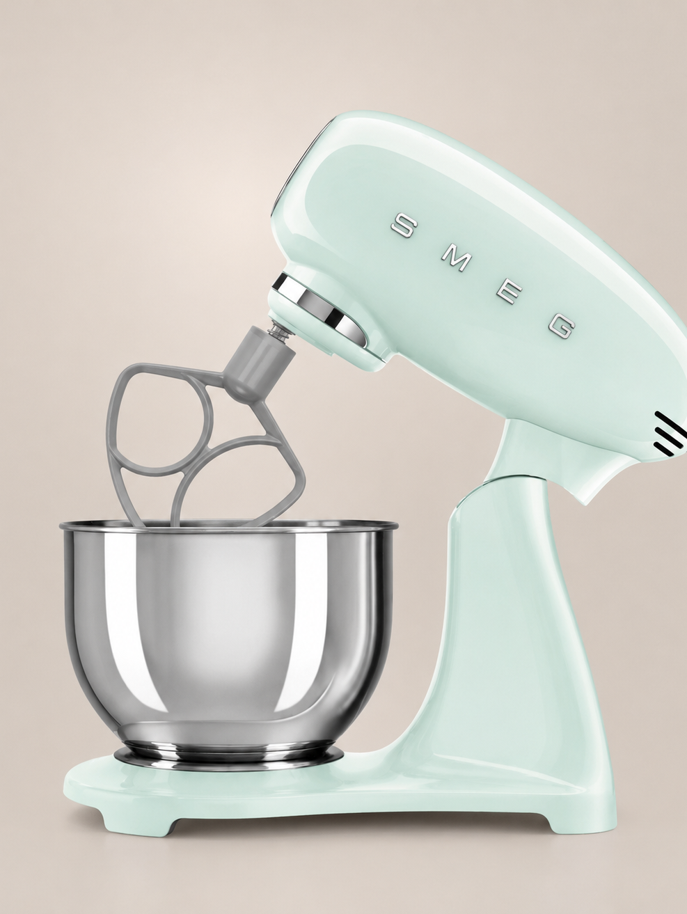 Планетарный миксер SMEG SMF05PGEU Цвет пастельно-зеленый глянцевый
