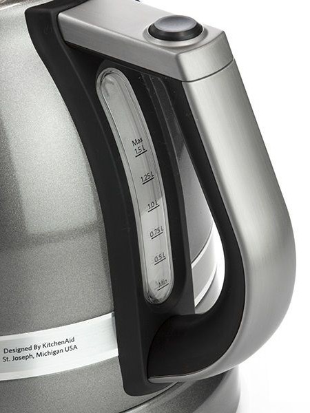 Электрический чайник KitchenAid Artisan 5KEK1522EMS 1.5л Серебряный медальон, двойные стенки.