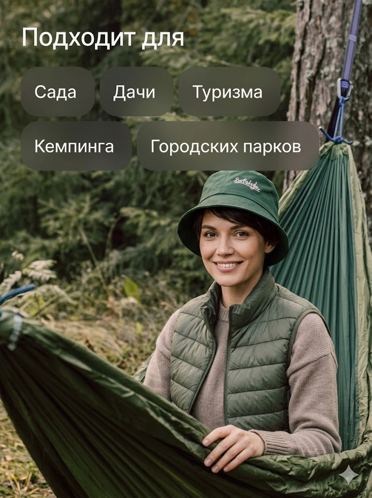Гамак туристический С москитной сеткой